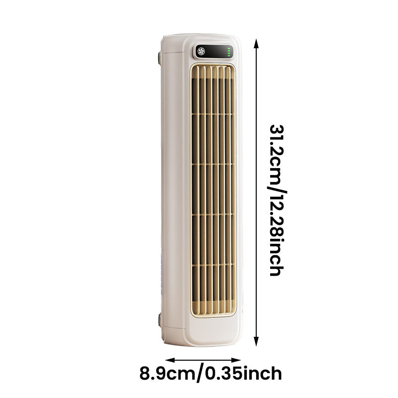 Rafraîchisseur d'air personnel sans fil avec batterie rechargeable USB pour bureau ou montage mural, mini ventilateur de refroidissement portable pour chambre à coucher, bureau à domicile