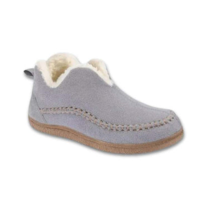Women's Orthopedic House Slippers with Arch Support – Warm Fuzzy Indoor Outdoor Slip-On Shoes for Plantar Fasciitis