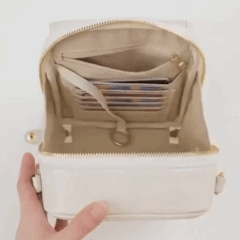 Sac à bandoulière à double poche Ortekor | Cuir PU avec fermetures éclair antivol | Accessoire élégant pour une liberté de mouvement totale