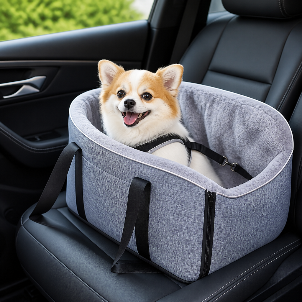 Ortekor Plush Polyester & Safety Buckles Booster Car Seat
