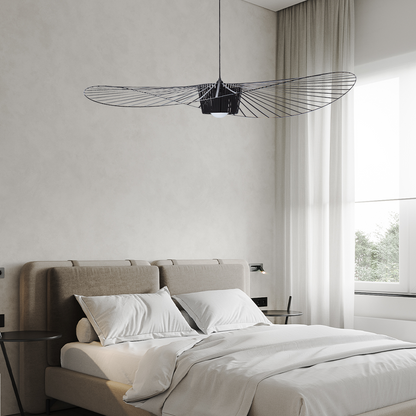 Oversized Drop Ceiling Fixture with Adjustable 59 in Cable for Open-Concept Kitchens & Dining Areas | Wide Sculptural Shade | E27 Socket | M