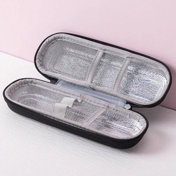 Portable Medication Cooler Travel Case with Reusable Ice Packs for Temperature-Sensitive Supplies