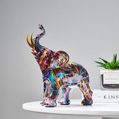 ColorTusks – Graffiti Elephant Figurine