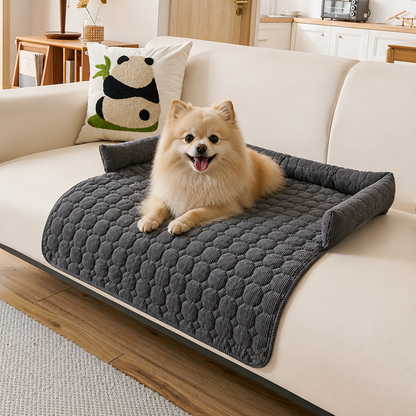 Ortekor Non-Slip & Scratch-Resistant Plush Pet Mat