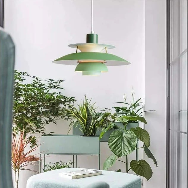 Adjustable Cord Pendant Light with Metal Shade – Modern Drop Ceiling Fixture for Kitchen & Dining Room