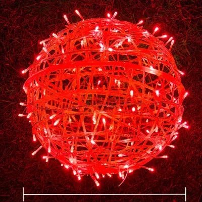 Woven LED Globe Light 8 Inch Waterproof Outdoor Hanging Orb for Trees Patios & Garden Decor | Connectable String Sphere Lights Yard Decorati