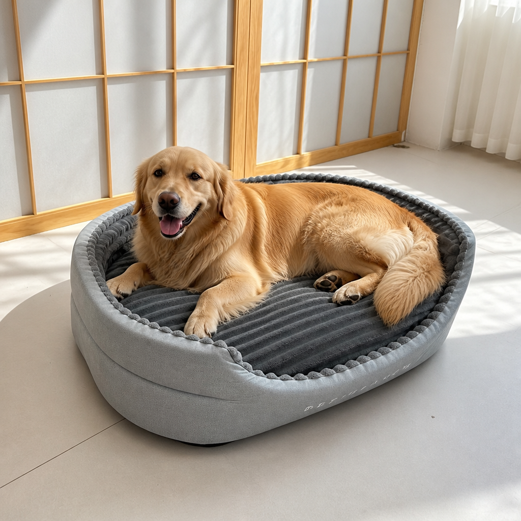 Ortekor Washable Double-Sided All-Season Dog Bed (Detachable Mat)