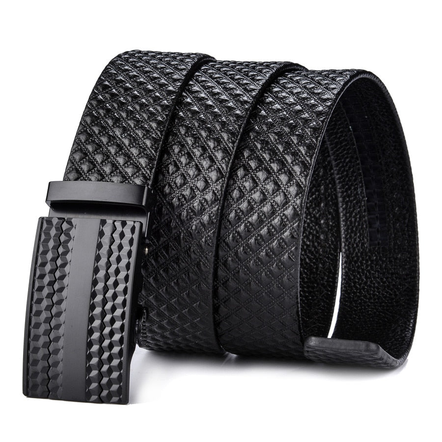 Genuine Cowhide Leather Belt for Men – Waterproof & Scratch-Resistant Everyday Wear