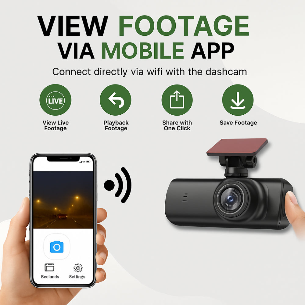 Ultra Vision | Dashcam 4K Ultra HD avec vision nocturne et GPS | Enregistreur de véhicule compact pour une sécurité renforcée