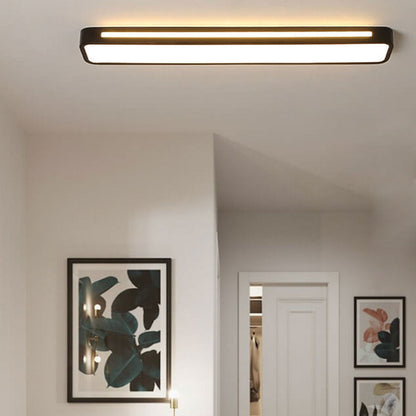 Sleek Rectangular LED Ceiling Light Fixture — Modern Acrylic Flush Mount for Bedroom, Hallway & Living Room