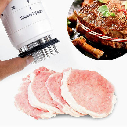 Kit seringue à marinade avec aiguilles pour barbecue, dinde et poitrine de bœuf - Acier inoxydable
