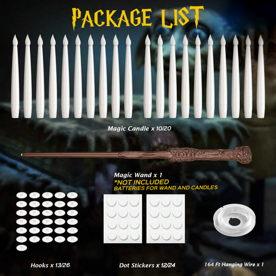 Wizard’s Flame™ - Floating Candles with Magic Wand