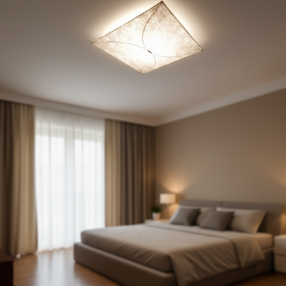Plafonnier Ethereal Kite | Luminaire encastré avec abat-jour en papier DuPont | Éclairage doux pour intérieurs modernes