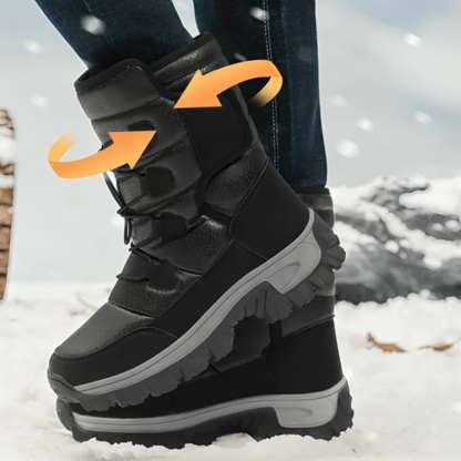 Women's Insulated Waterproof Winter Boots with Plush Lining – Slip-Resistant Platform Ankle Boots for Snow & Ice