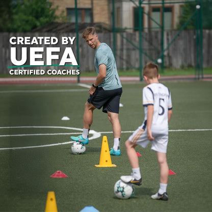 Soccer Skills Training Mat 35 in × 24 in Indoor Footwork Dribbling Practice Set Ball Control Exercises Youth Home Drills Anti-Slip Socks