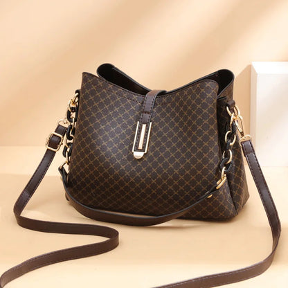 Structured Shoulder Bag with Top Handle – Vegan Leather Crossbody Purse for Women – Everyday Tote with Adjustable Strap for Work & Weekend