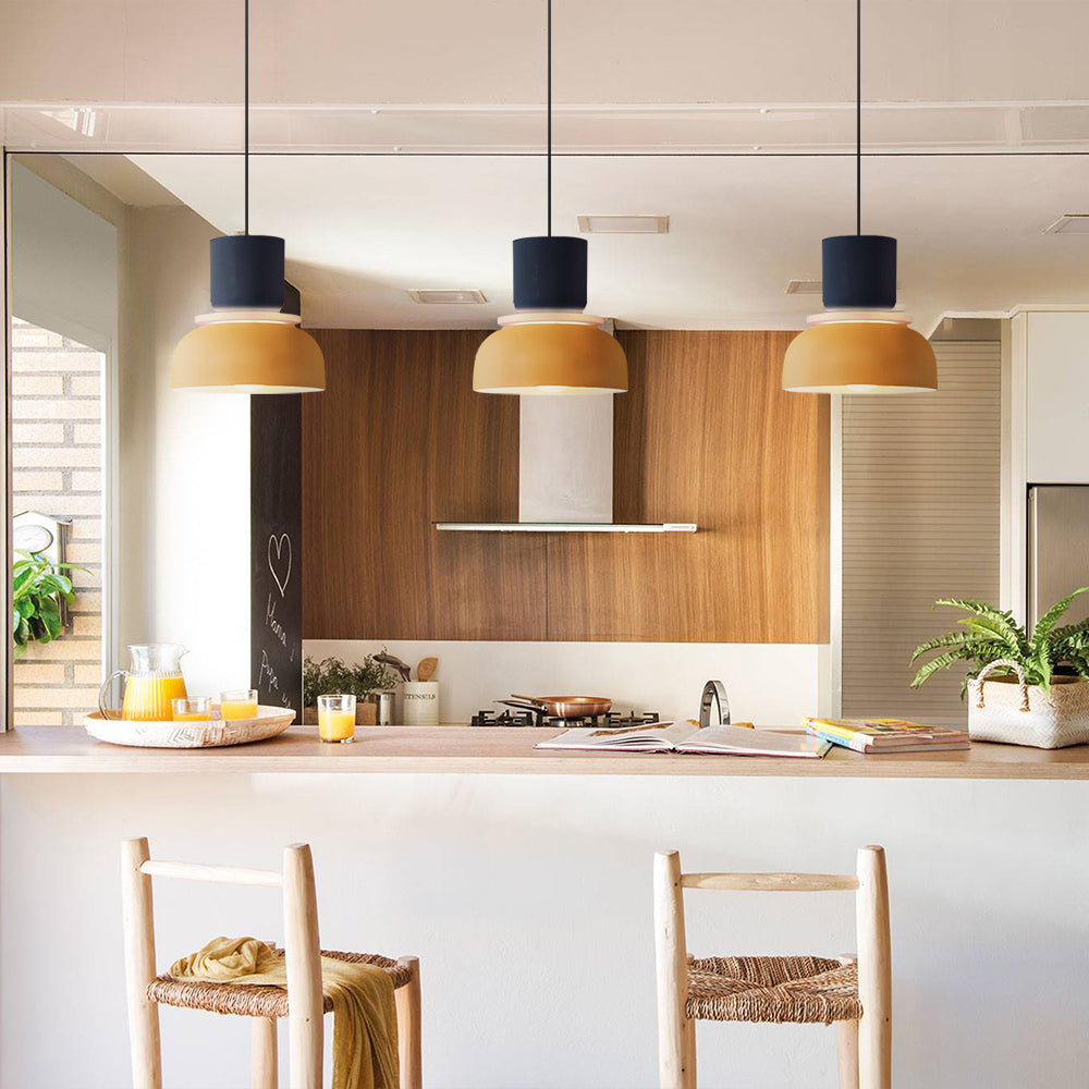 Dual-Layer Overhead Fixture 11.4 in Aluminum Acrylic Nordic Style Kitchen Dining Living Bedroom Suspended Drop Light for Small Spaces Contem