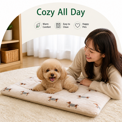 Ortekor Double-Sided Fleece & Machine Washable Dog Bed