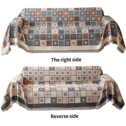 Grove Sofa Cover - Reversible Chenille, Bohemian Style