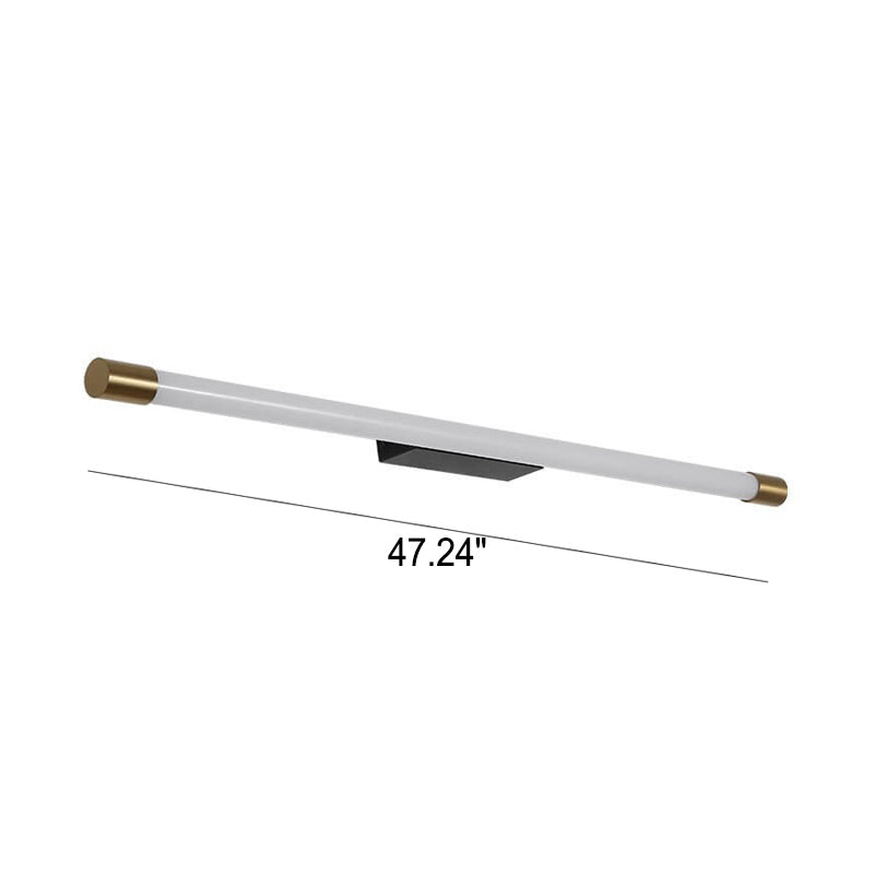 Linear LED Aluminum Light Bar 16-59 in Hardwired Fixture Dimmable 8W-36W Black Gold for Bedroom Living Room Hallway Mirror Bathroom Accent W