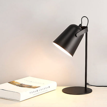 Bucket Table Lamp with E27 Socket in Pastel Scandinavian Colors for Bedroom, Living Room & Office