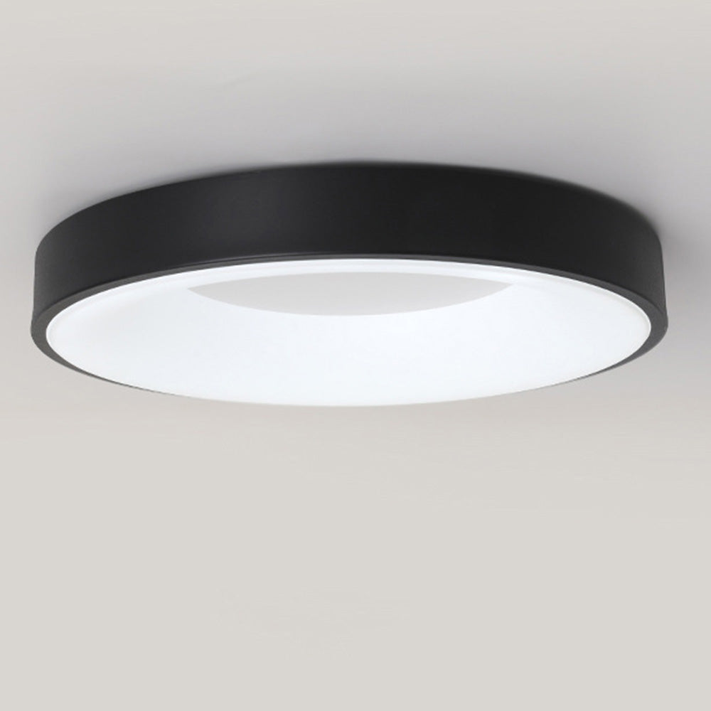 Plafonnier LED rond pour chambre et couloir – Disque ultra-plat en fer et acrylique – Options à intensité variable pour salon et entrée