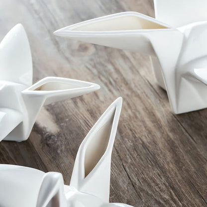 Oriana Bird Sculpture - Premium Ceramic, Minimalist Design