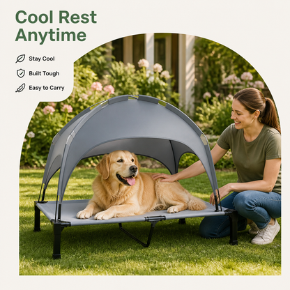 Ortekor Elevated Cooling Portable Nylon Dog Cot