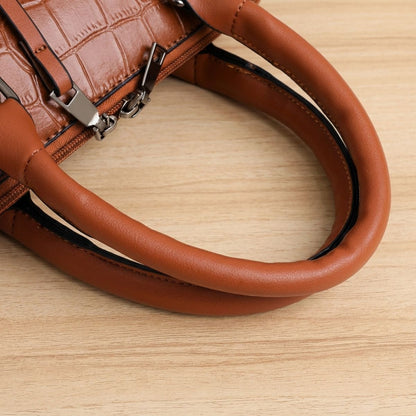 Leather Handbag Set 4-Piece Women's Purse Collection Shoulder Bag Tote Crossbody Wallet Brown Black Blue Red Daily Carryall