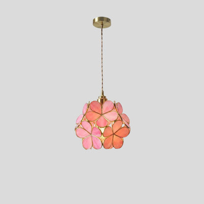 Stained Glass Pendant Light – Handcrafted Vintage Ceiling Fixture with Adjustable Chain for Dining Room, Kitchen, Restaurant | E26 Base
