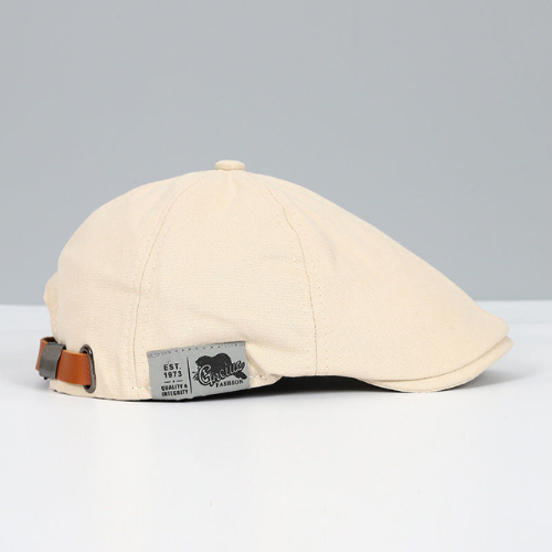 Adjustable Men's Flat Cap with Custom Fit Strap for Everyday Casual & Dress Wear
