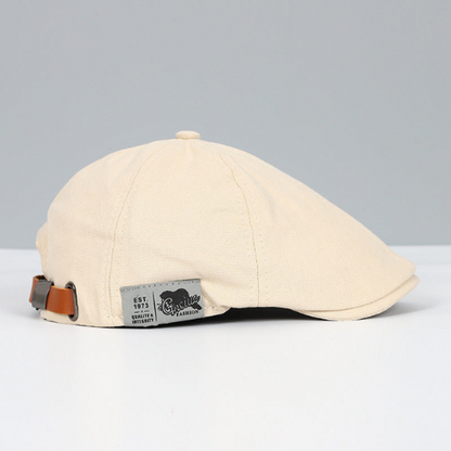 Adjustable Men's Flat Cap with Custom Fit Strap for Everyday Casual & Dress Wear