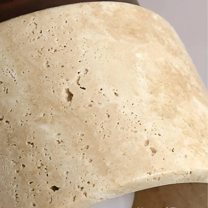 Plafonnier encastré en pierre naturelle crème 4,7 po, éclairage LED compact pour entrées, couloirs, chambres, foyers, style minimaliste moderne Japandi