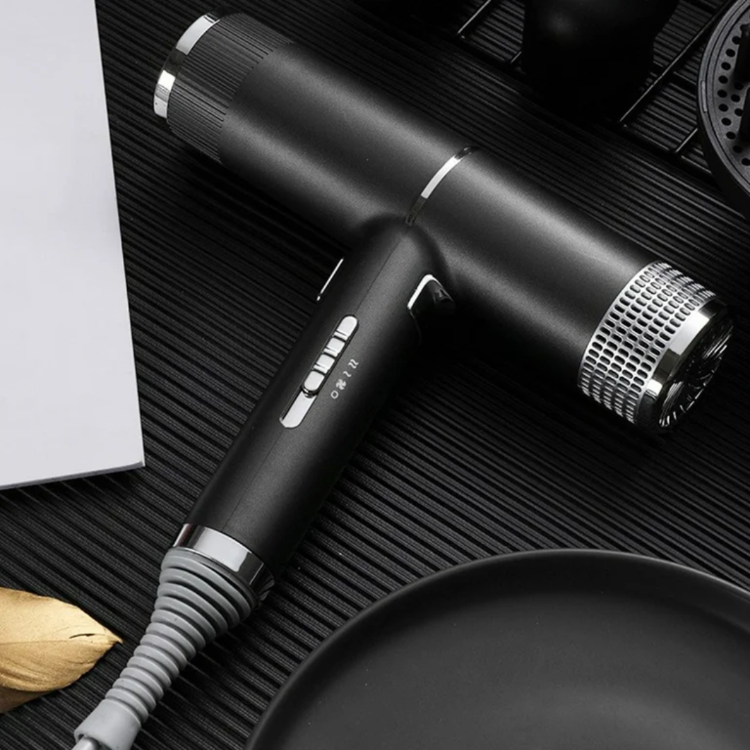 1100W Lightweight Blow Dryer with Ionic Technology for Smooth Styling, Compact Travel Design, Fast Airflow, Anti-Frizz Performance