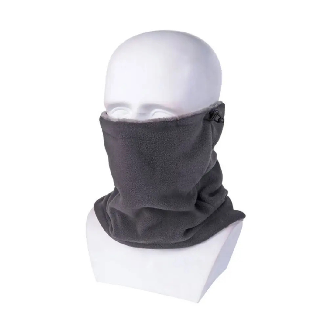 Adjustable Fleece Neck Gaiter with Drawstring for Winter Sports & Outdoor Activities – Versatile Face Cover
