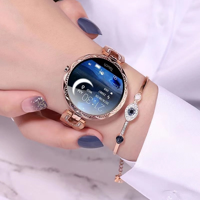 Smart Fitness Tracker Watch with Heart Rate Monitor, Sleep Tracking & Waterproof Design for Active Lifestyles