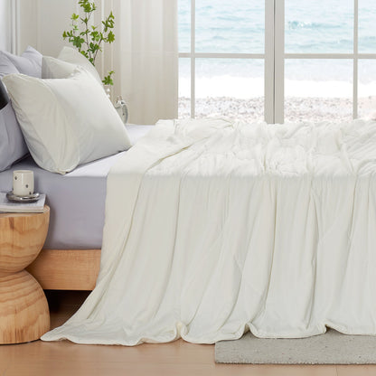 Cozy Bliss | Couette rafraîchissante en tissu japonais Arc-Chill | Légère et respirante pour ceux qui ont chaud la nuit