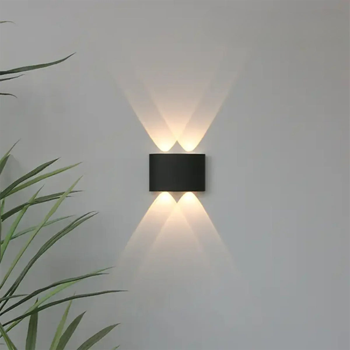Modern LED Wall Sconce for Indoor & Outdoor Use – Sleek IP65 Weatherproof Fixture in White or Black Finish
