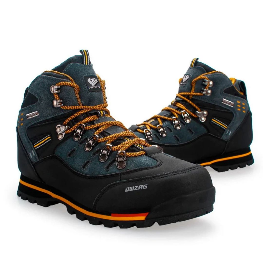Men's Waterproof Hiking Boots with Non-Slip Rubber Sole – Mid-Ankle Trekking Shoes for Winter Trail Walking, Outdoor Adventures & Mountain