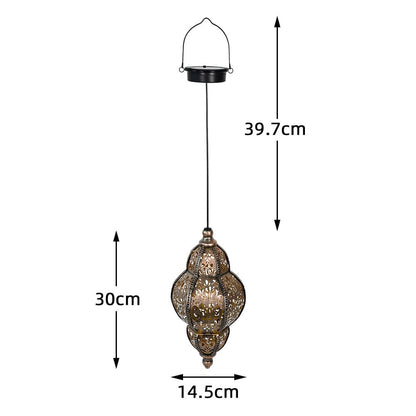 Lanternes solaires marocaines Ortekor | Éclairage extérieur artisanal à allumage automatique | Conception résistante aux intempéries pour une ambiance tout au long de l'année
