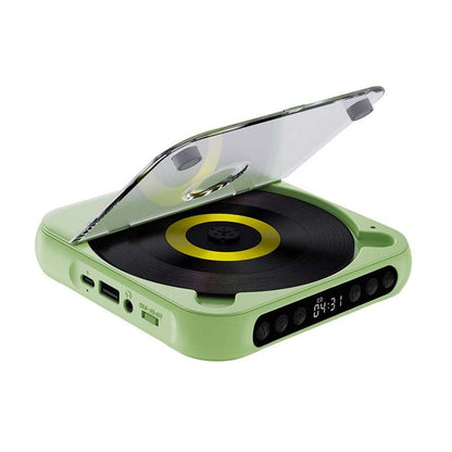 Rechargeable Disc Player with Bluetooth 5.3 Wireless Audio for Home Travel Study Music MP3 CD-R Support 3.5mm Headphone Jack USB-C Charging