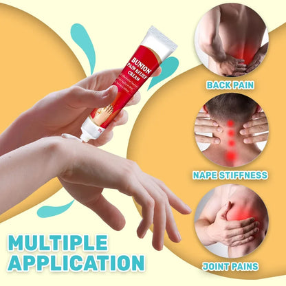 Bunion Relief Cream Fast-Absorbing Topical Set of 2
