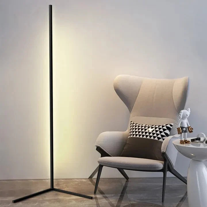 Dimmable Corner Floor Lamp with Remote Control – LED Mood Light for Living Room, Bedroom & Home Office – 3 Color Temperatures