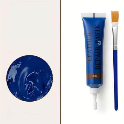 Kit de réparation pour cuir et vinyle pour canapés, intérieurs de voiture et tissus d'ameublement – 12 options de couleurs pour les retouches de meubles