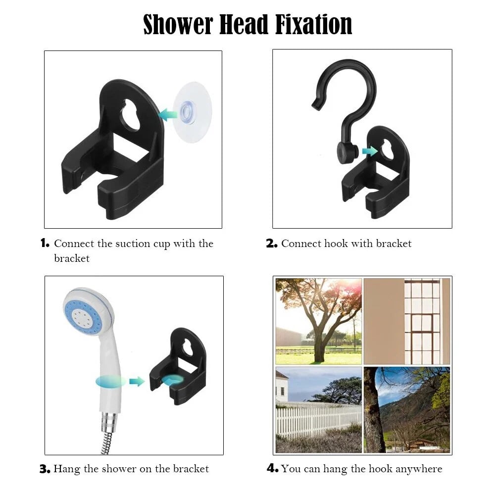Indispensables pour l'extérieur | Douche portable pour le camping avec pompe rechargeable | Solution de rinçage extérieure pratique pour vos aventures