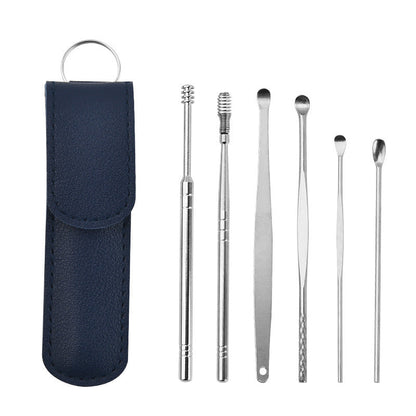 Stainless Steel Ear Cleaning Tool Set with Portable Case for Safe Wax Removal | Reusable Earwax Remover Kit for Adults and Kids | Profession