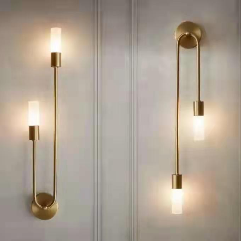 Modern 2-Light Wing Wall Sconce – Metal & Acrylic Indoor Light Fixture for Bedroom, Living Room & Hallway
