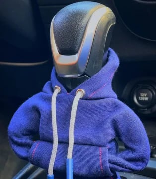 Mini Hoodie Gear Shift Cover – Playful Car Interior Accessory for Manual & Automatic Vehicles