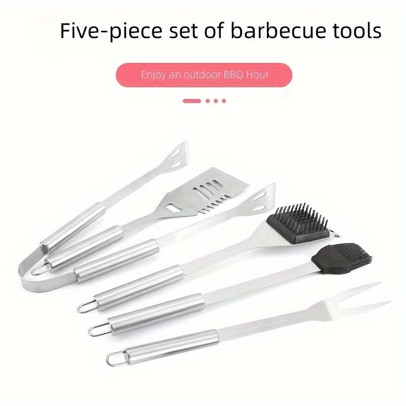 GRILLMASTER – Ensemble d’ustensiles de barbecue en acier inoxydable avec mallette de transport