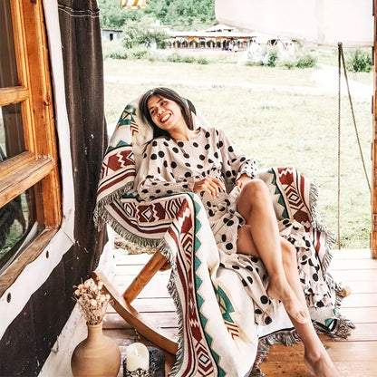 BohoLiving - Southwestern Jacquard Picnic Blanket